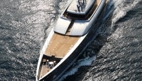 Super Yacht Exuma from above - photo  courtesy of Perini Navi